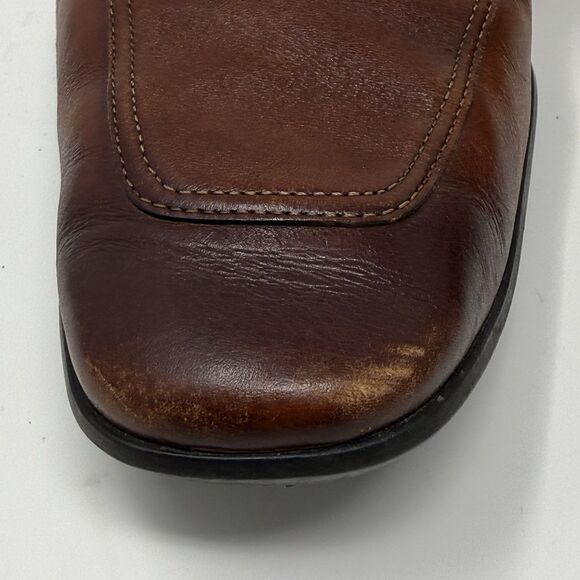 Magnanni Tazon Bit Loafers Mens 10 EU 43 Cognac Brown Leather Dress Shoes Luxury